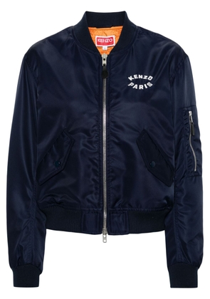 Kenzo Lucky Tiger logo-embroidered bomber jacket - Blue