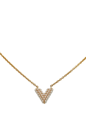 Louis Vuitton Pre-Owned 2021 pre-owned V Perle necklace - Gold