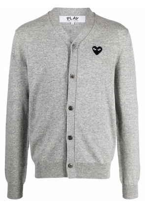 Comme Des Garçons Play knitted wool cardigan - Grey