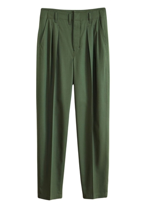 LEMAIRE pleated virgin-wool trousers - Green