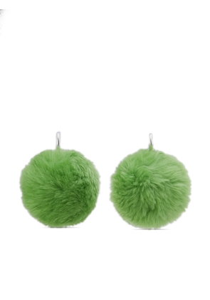 Marni pom-pom drop earrings - Green