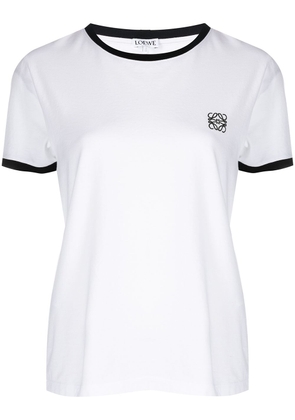 LOEWE signature embroidered Anagram T-Shirt - White