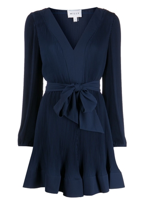 Milly Liv pleated mini dress - Blue