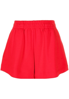 STYLAND high-waisted organic cotton shorts - Red