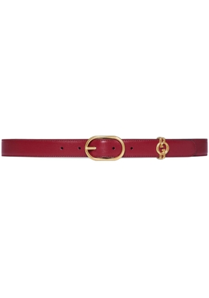 Gucci Interlocking G leather belt - Red