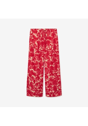 Burberry Rose Silk Trousers
