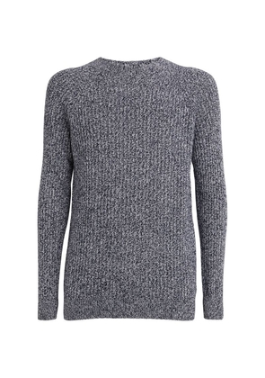 Johnstons Of Elgin Cashmere Ribbed Crew-Neck Sweater