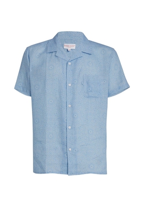 Derek Rose Linen Short-Sleeve Shirt