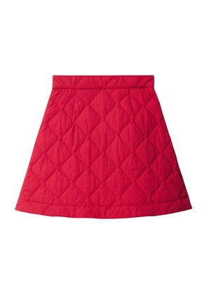Burberry Nylon Quilted Mini Skirt
