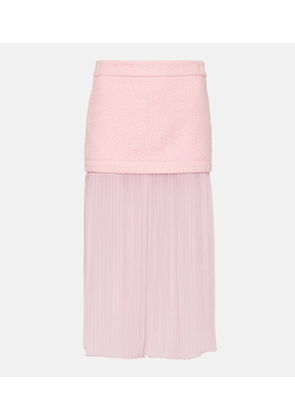 Gucci Sequined silk tweed midi skirt