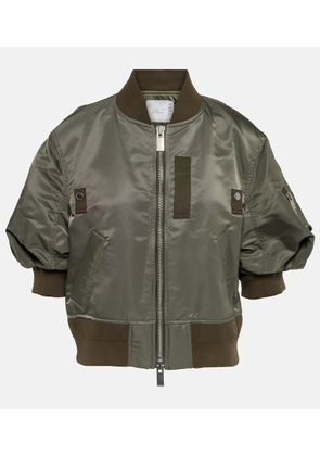 Sacai Zipped bomber jacket