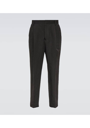 Dries Van Noten Linen and cotton straight pants