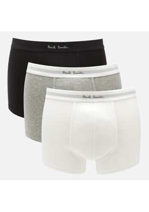 PS Paul Smith Men's 3-Pack Trunk Boxer Shorts - White/Grey/Black - XL