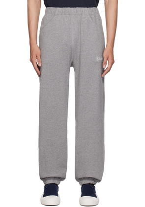 Drake's Gray Embroidered Sweatpants