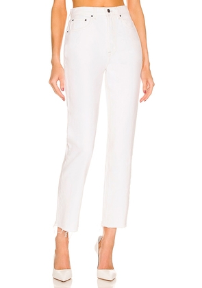 GRLFRND Cassidy Mid Rise Straight in White. Size 30, 32.