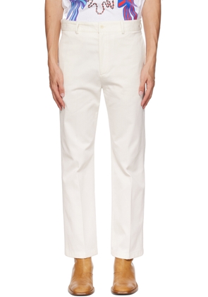 Acne Studios White Four-Pocket Trousers