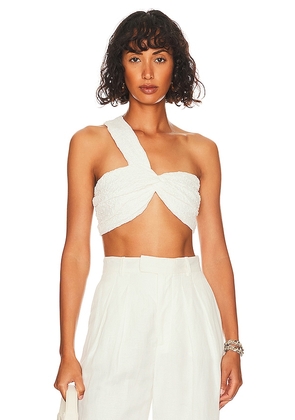 Ronny Kobo Crop Top in White. Size M.