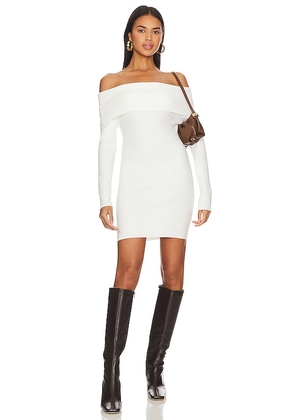 Line & Dot Heart Struck Sweater Dress in Ivory. Size L, S.
