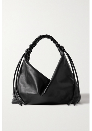 Proenza Schouler - Large Ruched Leather Shoulder Bag - Black - One size