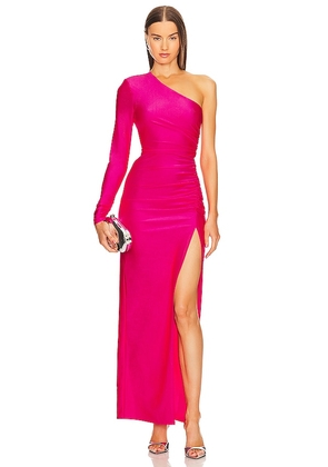 Michael Costello x REVOLVE Gilly Maxi Dress in Pink. Size M, S, XXS.