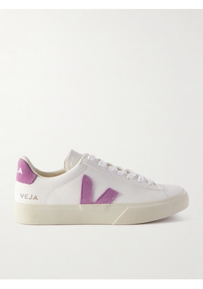 Veja - Campo Suede-trimmed Textured Leather Sneakers - White - IT35,IT36,IT37,IT38,IT39,IT40,IT41
