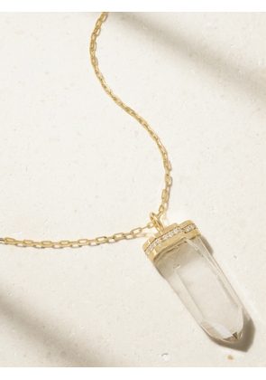 JIA JIA - 14-karat Gold, Quartz And Diamond Necklace - One size