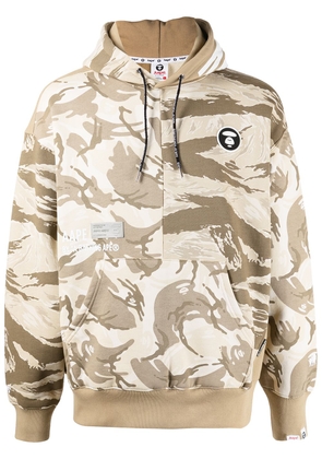 AAPE BY *A BATHING APE® camouflage-print pullover hoodie - Brown