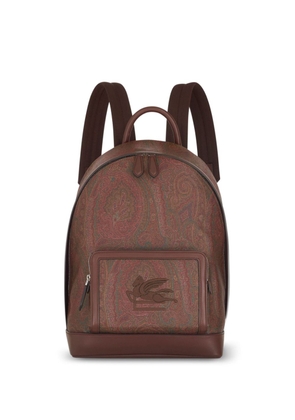 ETRO paisley-jacquard backpack - Brown