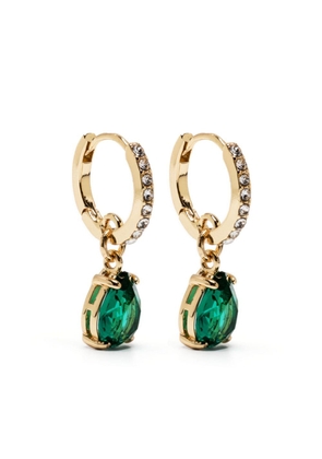 Lauren Ralph Lauren drop crystal-embelished hoop earings - Gold