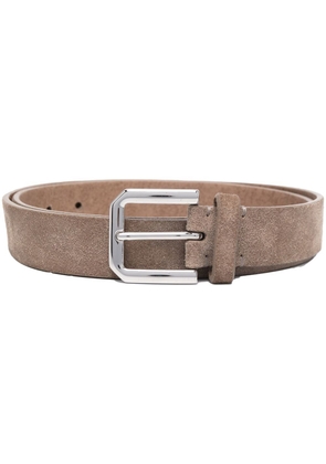 Brunello Cucinelli buckle-fastening leather belt - Brown