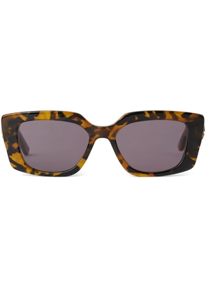 Karl Lagerfeld Heritage tortoiseshell rectangle-frame sunglasses - Brown