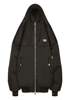 Dolce & Gabbana hooded bomber jacket - Black