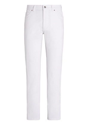 Zegna Cashco Roccia corduroy trousers - White