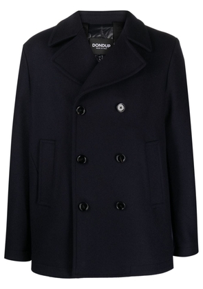 DONDUP notched-collar double-breasted coat - Blue