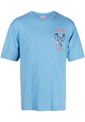 Kenzo logo-print cotton T-shirt - Blue