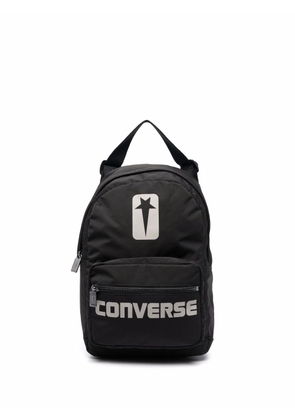 Rick Owens DRKSHDW X Converse logo-print backpack - Black