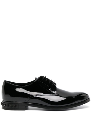 Philipp Plein Derby Stars leather oxford shoes - Black