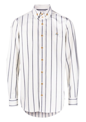 Vivienne Westwood striped poplin shirt - Neutrals