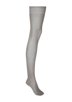 Victoria Beckham over-the-knee silk socks - Grey