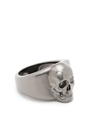 Alexander McQueen skull charm band ring - Black