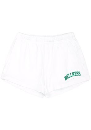 Sporty & Rich Wimbledon motif-print shorts - White