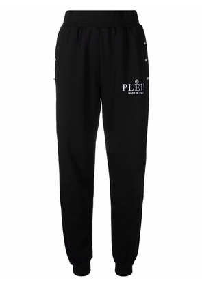 Philipp Plein logo-print track pants - Black