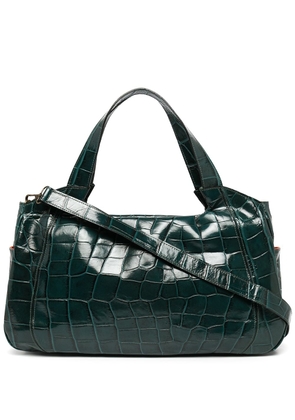 Madison.Maison Lara crocodile-effect bag - Green