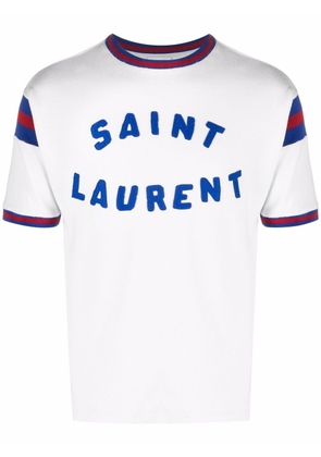 Saint Laurent vintage-effect logo T-shirt - White