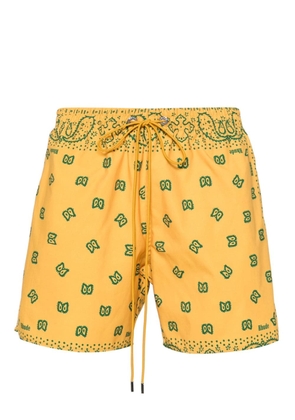 RHUDE bandana-print swim shorts - Yellow
