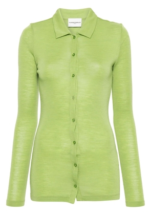 Claudie Pierlot long sleeve wool cardigan - Green