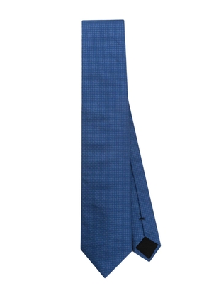 BOSS geometric-pattern tie - Blue