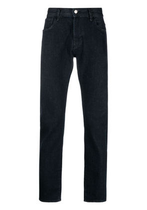 Armani Exchange logo-patch slim-fit jeans - Blue