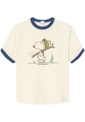 RE/DONE Skiing Snoopy ringer T-shirt - Neutrals