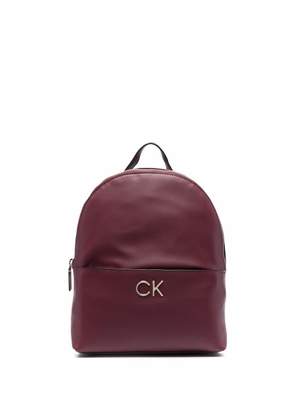 Calvin Klein small CK logo backpack - Red